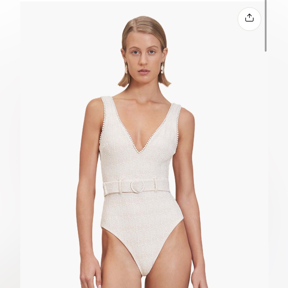 Devon Windsor: Dixie Full piece  Belted Swimsuit